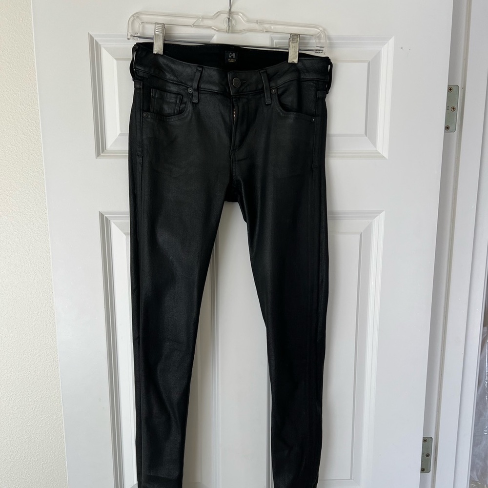 Citizens of Humanity coated black jeans